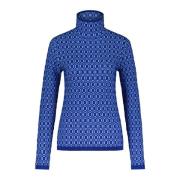 Marni 3D Jacquard Ullblandning Halsduk Skjorta Blue, Dam