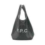 A.p.c. Nät Toteväska med Logotyptryck Gray, Herr