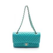 Chanel Vintage Pre-owned Laeder chanel-vskor Blue, Dam