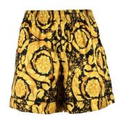 Versace Silke Kollektion Shorts Multicolor, Dam