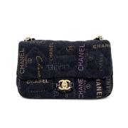 Chanel Vintage Pre-owned Denim chanel-vskor Black, Dam