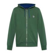 PS By Paul Smith Sweatshirt med logotyp Green, Herr