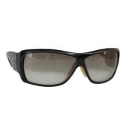 Chanel Vintage Pre-owned Plast solglasgon Black, Dam