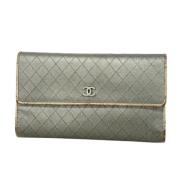 Chanel Vintage Pre-owned Laeder plnbcker Gray, Dam