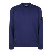 Stone Island Casual Stickad Tröja för Män Blue, Herr