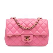 Chanel Vintage Pre-owned Laeder crossbodyvskor Pink, Dam