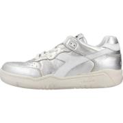 Diadora Metallic Sporty Sneakers Gray, Dam