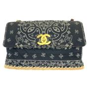 Chanel Vintage Pre-owned Bomull chanel-vskor Black, Dam