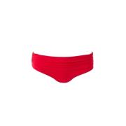 Melissa Odabash Röda Rynkade Bikiniunderdelar Red, Dam