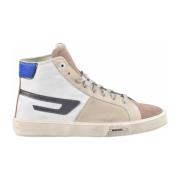 Diesel Läder Sneakers med Gummisula Beige, Herr