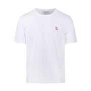 Maison Kitsuné Vit Fox Patch T-shirt White, Herr