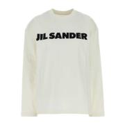 Jil Sander Oversize Vit Bomull T-shirt White, Dam