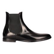 Dolce & Gabbana Läderankelboots - Normal passform - Kallt väder - 100%...