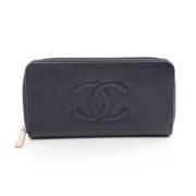 Chanel Vintage Pre-owned Laeder plnbcker Blue, Dam