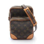 Louis Vuitton Vintage Pre-owned Canvas crossbodyvskor Brown, Dam