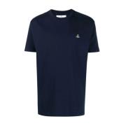 Vivienne Westwood Klassisk Orb Navy T-shirt Blue, Herr