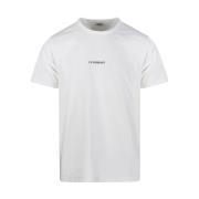 C.p. Company Vit Logo T-shirt White, Herr