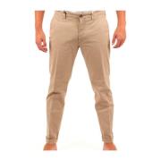 40Weft Beige Chino Byxor för Män Beige, Herr