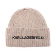 Karl Lagerfeld Broderad Logo Beanie Mössa Pink, Unisex