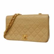 Chanel Vintage Pre-owned Laeder chanel-vskor Beige, Dam