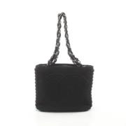 Chanel Vintage Pre-owned Canvas chanel-vskor Black, Dam