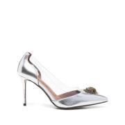 Kurt Geiger Silver Stiletto Pumps med Örn Charm Gray, Dam