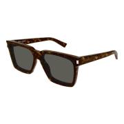 Saint Laurent Havana Grå Solglasögon SL 610/F Brown, Unisex