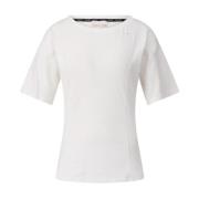 Liu Jo T-shirt med broderat logotyp White, Dam