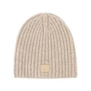 Acne Studios Ull Beanie Mössa i Beige Beige, Unisex