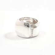 Chanel Vintage Pre-owned Metall ringar Gray, Dam