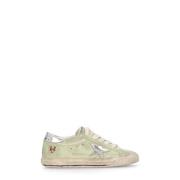 Golden Goose Gröna lädersneakers med stjärndetalj Green, Dam