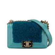 Chanel Vintage Pre-owned Paels crossbodyvskor Blue, Dam