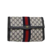 Gucci Vintage Pre-owned Tyg gucci-vskor Blue, Dam