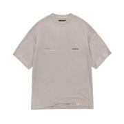 Represent Bomull T-shirt med Ribbad Krage Beige, Herr