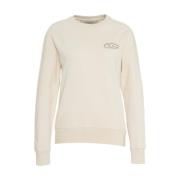 Golden Goose Athena Distressed Sweatshirt Beige, Dam