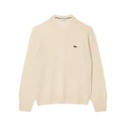 Lacoste Rundhalsad tröja Beige, Herr