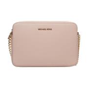 Michael Kors Rosa läder axelväska Pink, Dam