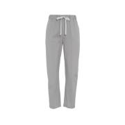 Semicouture Grå Casual Byxor Elastisk Midja Tapered Fit Gray, Dam