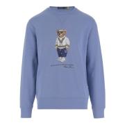 Polo Ralph Lauren Bomullsblandning Crew Neck Sweatshirt Blå Blue, Herr