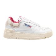 Autry Vita Läder Låga Sneakers White, Dam