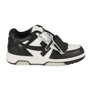 Off White Läder Sneakers Black, Dam