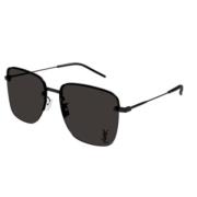 Saint Laurent Snygg Läder Axelväska Black, Unisex