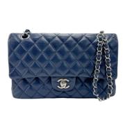 Chanel Vintage Pre-owned Laeder axelremsvskor Blue, Dam