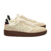 Veja Ekologiska Lädersneakers Beige, Herr