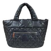 Chanel Vintage Pre-owned Nylon handvskor Black, Dam