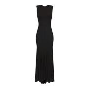 Elisabetta Franchi Svart Elegant Klänning Black, Dam