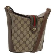 Gucci Vintage Pre-owned Canvas gucci-vskor Beige, Dam