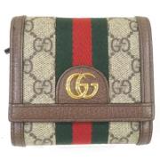 Gucci Vintage Pre-owned Canvas plnbcker Beige, Dam