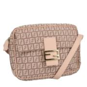 Fendi Vintage Pre-owned Canvas axelremsvskor Pink, Dam