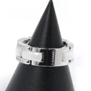 Chanel Vintage Pre-owned Metall ringar Gray, Dam